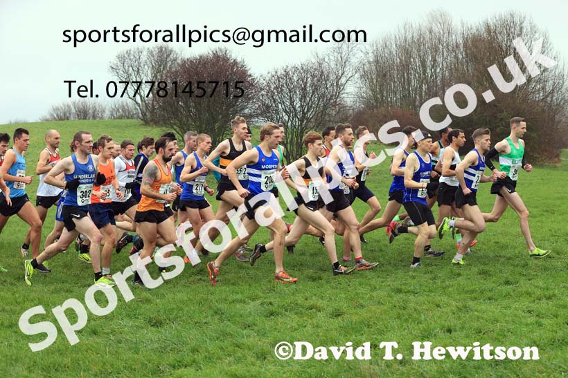 Senior mens 2023 North Eastern Cross Country Champs., Temple Park, South Shields. Photo: David T. Hewitson/Sports for All Pics